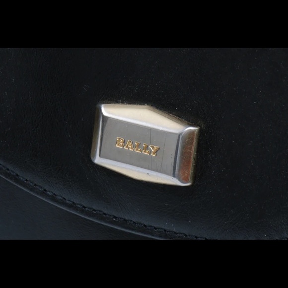 Vintage Bally Italy Black Leather Designer Handbag, 1990s - Picture 3 of 9